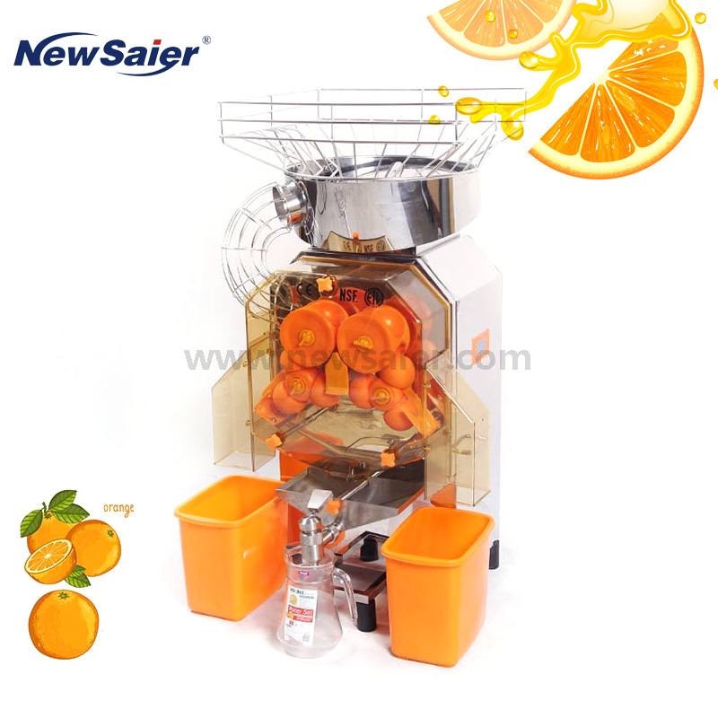 Electric Commercial Auto Feed Orange Juice Squeezer Machine